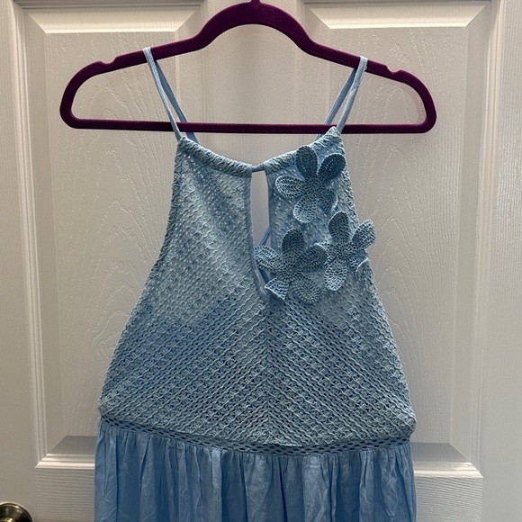 Lipsy Light Blue Halter Dress NWOT - Picture 2 of 9